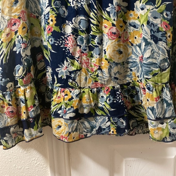 Old Navy Floral Print Midi  Drees Sleeveles Multicolor V Neck Sz XL - Picture 9 of 16